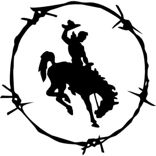 16.5cm*16.3cm Cowboy Personality Car-Styling Vinyl Stickers Decals