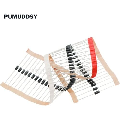 20PCS Rectifier Diode HER108 HER208 HER307 HER308 HER508 SF16 SF56 SF54 FR307 FR607 DO-27 PUMUDDSY