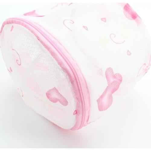 1PCS Portable Multifunction Wash Protect Hanger Bra Underwear Storage Drying Rack Basket With zipper Large Capacity 15x15cm