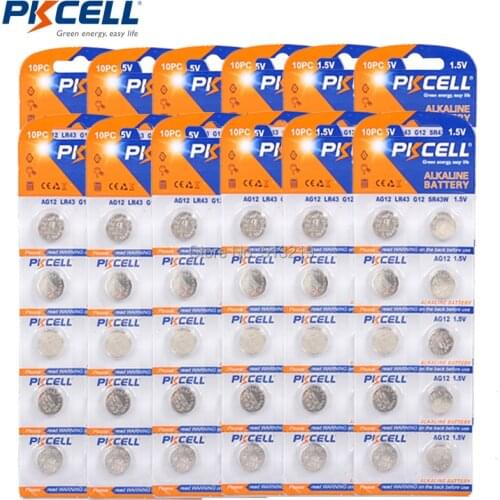 120Pcs LR43 1.5v Electronic thermometer Alkaline Button Batteries AG12 301 386 L1142 LR1142 186 D301 D386 G12 Button Batteries