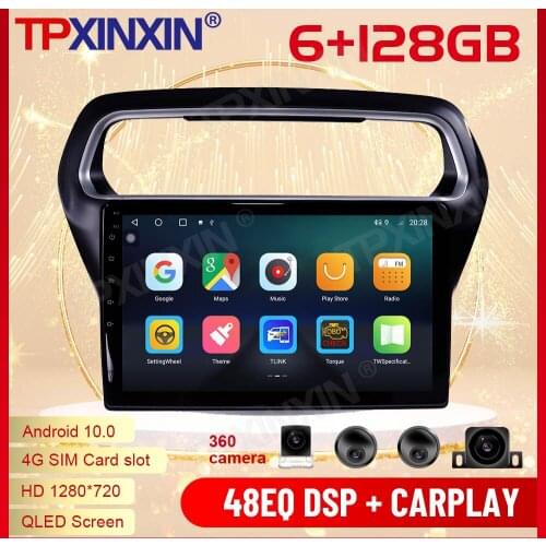 2 Din Carplay Android Radio Receiver Multimedia Stereo For Ford Escort 2015 2016 2017 2018 GPS Navigation IPS Recorder Head Unit
