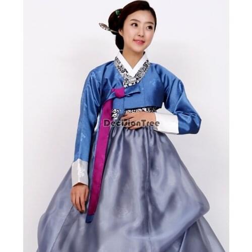 2021 oriantal korean traditional costume hanbok female korea palace costume hanbok dress national korea wedding dance dress