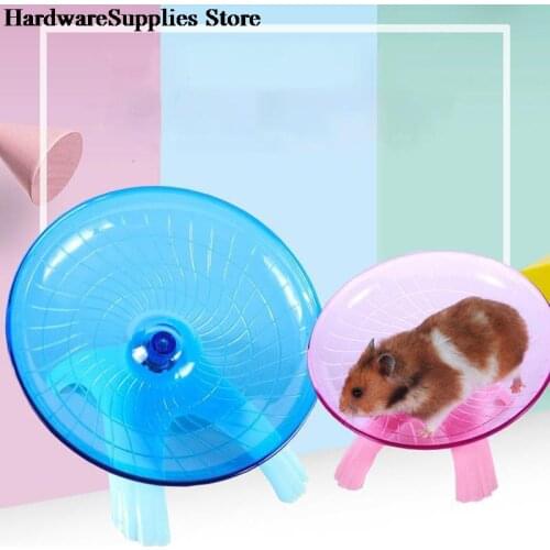 3 Colors Pet Hamster Flying Saucer Exercise Squirrel Wheel Hamster Mouse Running Disc New