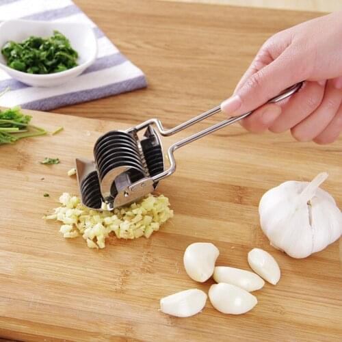 1Pcs Kitchen Accessories Gadgets Stainless Steel Onion Chopper Slicer Garlic Coriander Cutter Cooking Tools