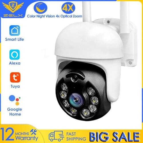 3MP Tuya IP Camera WIFI Outdoor CCTV Security Camera Waterproof Google Wireless PTZ Motion Detection Video Surveillance Alexa