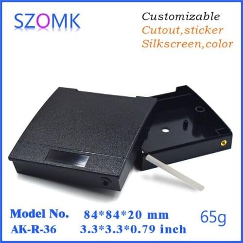 IC card reader door entrance enclosure (1 pcs) 84*84*20mm plastic project box plastic junction housing enclosure abs project