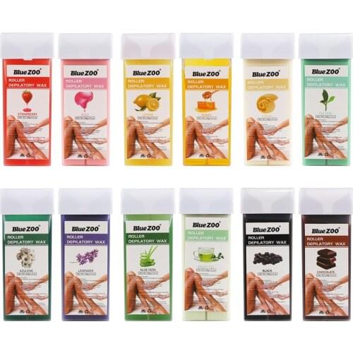 100g Depilatory Wax Cartridge Roll-On Skin Hair Removal Heater Waxing Cream Body Thermal Hair Removal Wax Removal Box Heater