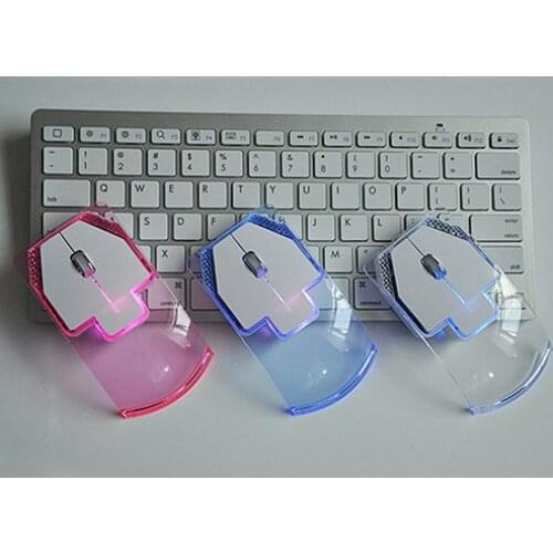 Creative Ultra-thin Mouse Transparent 2.4GHz Wireless Optical Luminous Mouse for PC Laptop мышь беспроводная мышка беспроводная