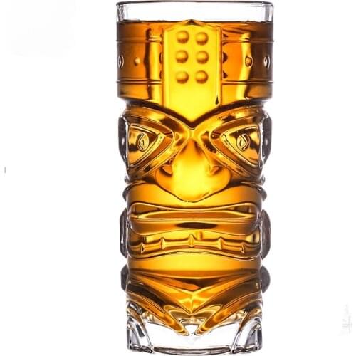 European-style creative glass large beer mug Tiki cup Hawaiian cocktail glass grimace cup water glass