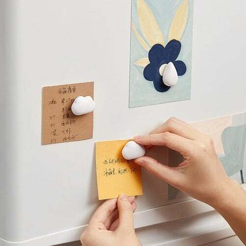 ABS Fridge Magnet Cartoon Creative Cute Weather Styling Refrigerator Magnet Decoration Accessories Clouds Raindrops Lightning