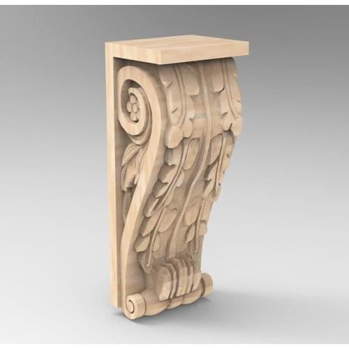 3D STL Model Supports Stands Legs for CNC Router Aspire Artcam Part of Corner or Column Carving Machine Relief _ decor 973