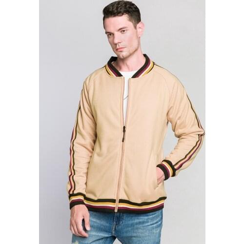 Mens Cardigan Jacket Plus Velvet Thick Zipper Sweatshirt Sports Basic Stand Collar Coat Winter Upper Outer Garment