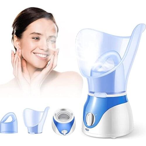 With Free Gift Facial Steamer Nano Ionic Deep Cleaning Hot Steamer Face Cleaner Face Steaming Sprayer Beauty Device Face Steamer