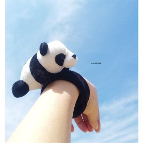 New 3-9CM Approx. , Stuffed Panda Animal Doll ; Mini Kids Gift Plush Accessories Belt Toy