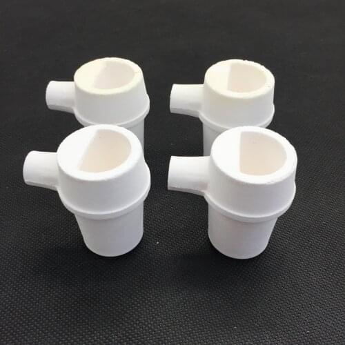 New Dental Lab Quartz Zirconia Centrifugal Casting Crucible Hooded Casting Quartz Crucible Hooded