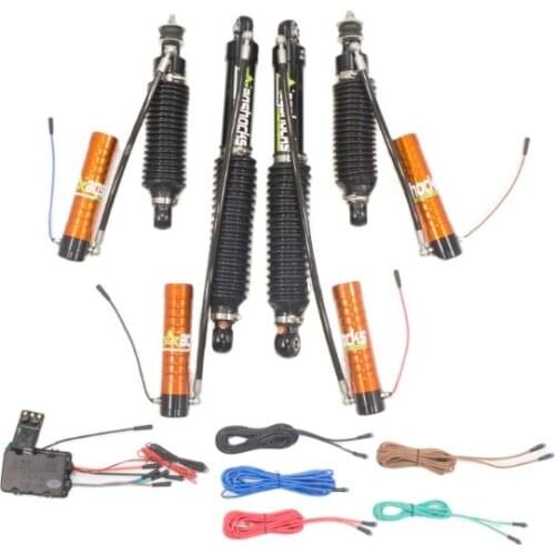 Lift kit with compression and rebound adjustable nitrogen gas coilover shock absorber set for BJ4L OEM