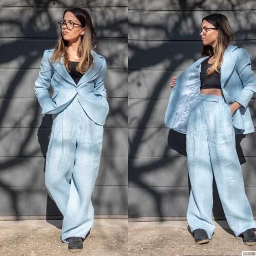 Casual Chic Women Suits Summer New Designed England Style Streetwear Linen Daily Loose Fashion Jacket