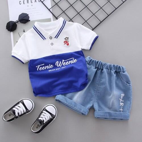 Toddler Baby Boys Clothing Sets For 2020 Summer Infant Short Sleeve Cartoon Shirt Shorts Children Casual Vacation Clothing