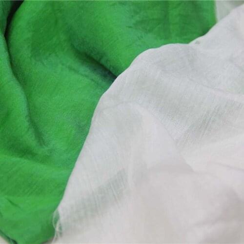 Tencel/Nylon Very Thin Soft Bright Green Light Greyish White Pale Fabric for Craft Summer Fashion Clothes Dress Shirt Blouse