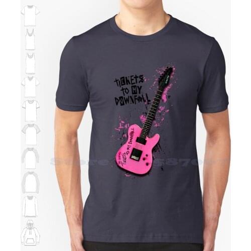 The Mgk Guitar Custom Funny Hot Sale Tshirt Music Song Rapper Gun Downfall Telecaster Hiphop Singer Machine Tickets Guitar
