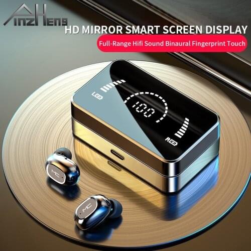 TWS Wireless Bluetooth Earphones Noise Canceling Sports Running Waterproof Headset 9D Stereo Power Display Wireless Headphones