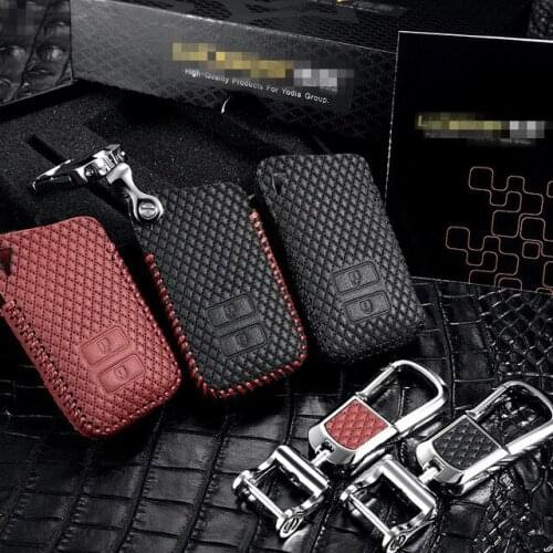 LUCKEASY For Lexus NX 2015 rx 2016 270 ct200h IS 2011 leather Smart Remote key Case Cover Holder