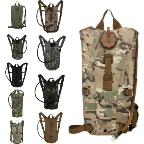 3L Tactical Hydration Backpack Military Water Bag Pouch Outdoor Running Cycling Camping Rucksack for Women Men Drinking System