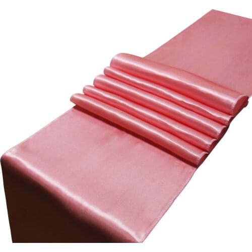 High Quality 22 Colors Satin Table Runners For Wedding Party Decoration Modern Table Cover Runner New Year Home Decor 30x275cm