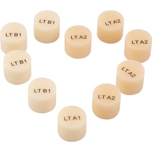 10 PCS LT A1 A2 A3 IPS Emax Ingots Press Block Copy Disilicate Glass-Ceramic Lithium Dislicate Pills /Tablets Dental Use