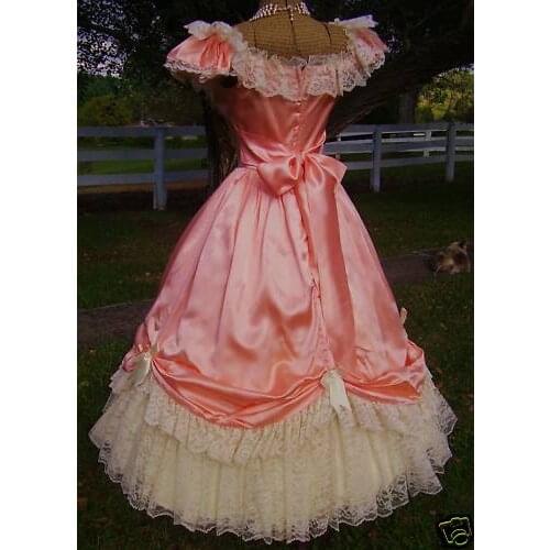 2020 New pink victorian Halloween Cosplay dress Colonial Georgian Renaissance Gothic Historical dress D-2012
