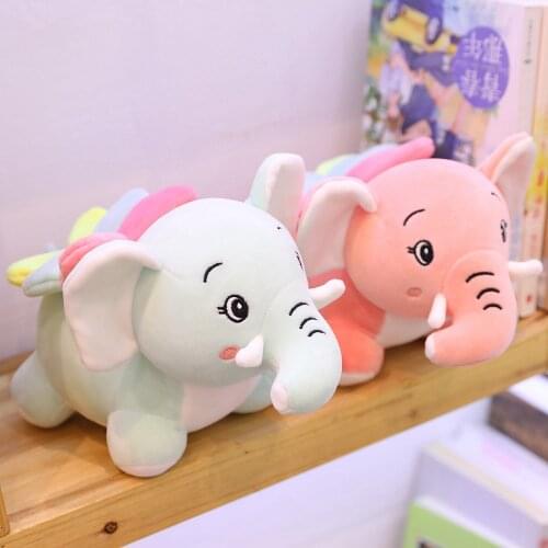 30-60cm Cute Dumbo Cartoon Elephant Plush Toys Jumbo Soft Stuffed Animal Dolls for baby Kids Girl Present lovely Xmas Gift