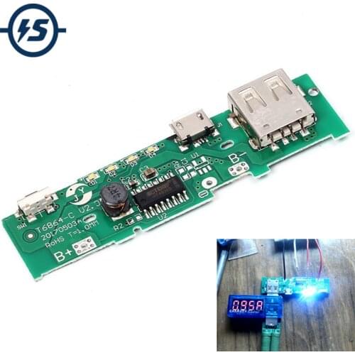 5V 1A Power Bank 18650 Charger Board Module Charging Circuit PCB Board Power Supply Step Up Boost Mobile Phone For Battery DIY