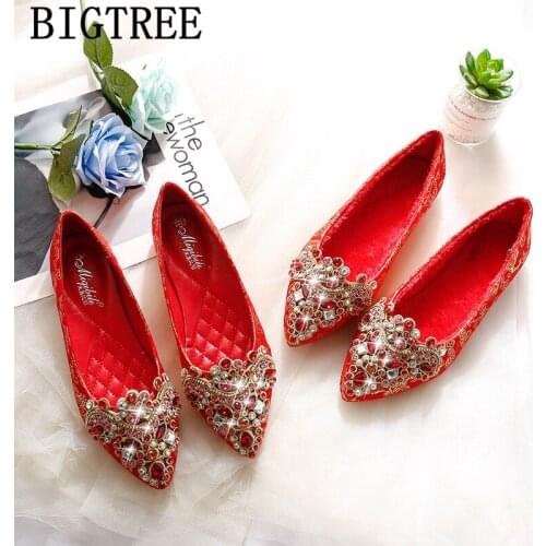 Glitter Shoes Rhinestone Luxury Shoes Women Designers Red Plus Size Shoes For Women Fashion Slip On Zapatos Elegantes De Mujer