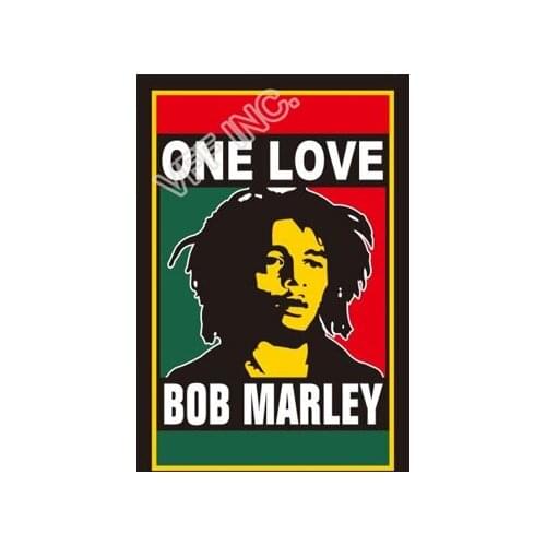 Bob Marley Guitar Flag Jamaica Rasta Flag 3ft x 5ft Polyester Banner Flying 150* 90cm Custom outdoor AF58