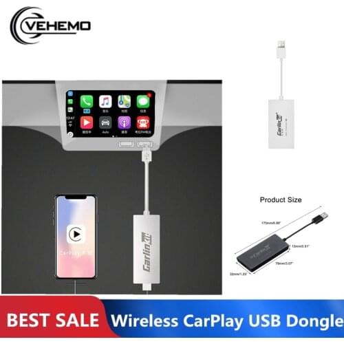 Carlinkit CarPlay Dongle Bluetooth For Apple IOS Android Auto MP5 Player Wireless MINI USB Black Supports Smart Link