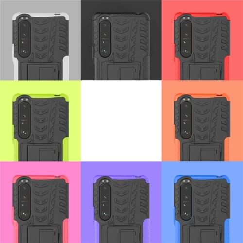 For Sony Xperia 1 III Case For Xperia 1 III Cover Texture Rubber Armor Holder Protective Shockproof Case Xperia XZ4 XZ3 XZ2 XZ1