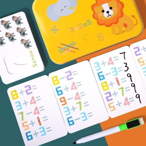 Baby Digital Cognitive Enlightenment Calculation Mathematics Early Learning Card Brain Game Math educational Toys