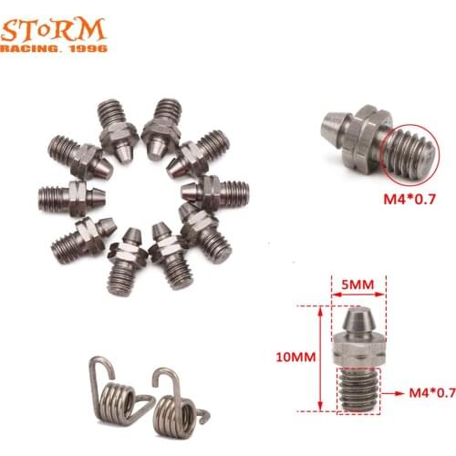 Motorcycle FootRest Foot Pegs Spring & M4*0.7 Screws For KTM SX SXF EXC EXCF XC XCF XCW XCFW 65 85 125-530 250R 350 950 990