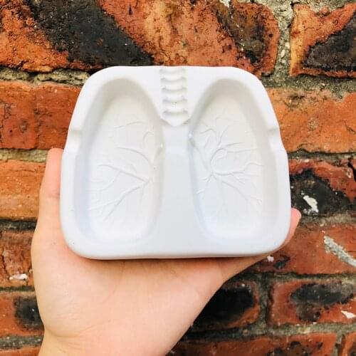 Creativity Ashtray Concrete Mould Heart Design DIY Cement Ashtray Silicone Mould Epoxy Resin Mould
