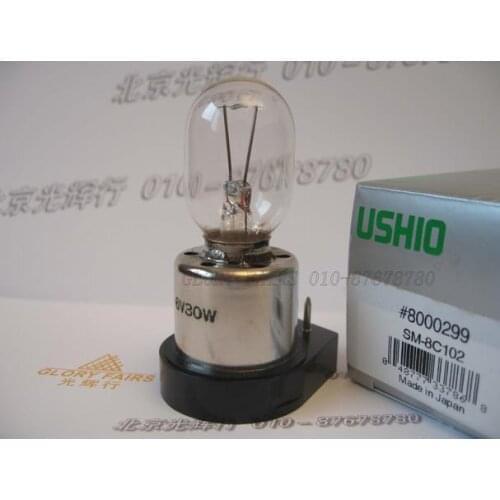 USHIO SM-8C102 LS-30 6V30W bulb,8-C102 Olympus microscope 6V 30W lamp,equal LS-01 LS-06 1035800