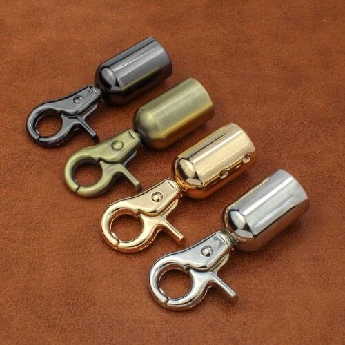 20Pcs Bag Straps Connector Hanger Metal Buckles For Bags Tassel Cap Clasp Handbag Strap Stopper Cord Hook HandBag Hardware