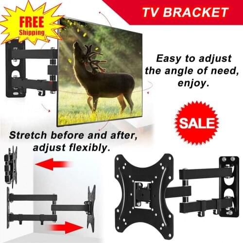 TV Wall Mount Bracket LCD LED Plasma Flat Slim Pivot Swivel Arms Tilt Flat Screens Magnetic Bubble Leve 3