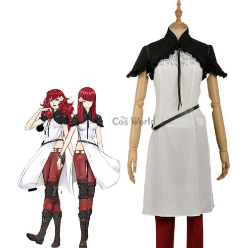 NieR:Automata Devola Popola Uniform Dress Outfit Games Cosplay Costumes
