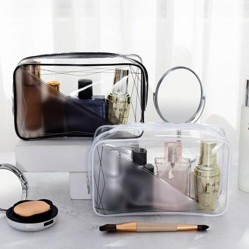 Transparent Wash Bag Travel Waterproof Storage Bag Frosted Cosmetic Bag Portable Storage PVC Cosmetic Bag Portable Makeup Bag