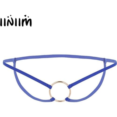 Sexy Sissy Lingerie Mens Erotic Micro Thong G-string Underpants Male Gay Sexy Crotchless Open Butt Panties Homme Bikini Briefs