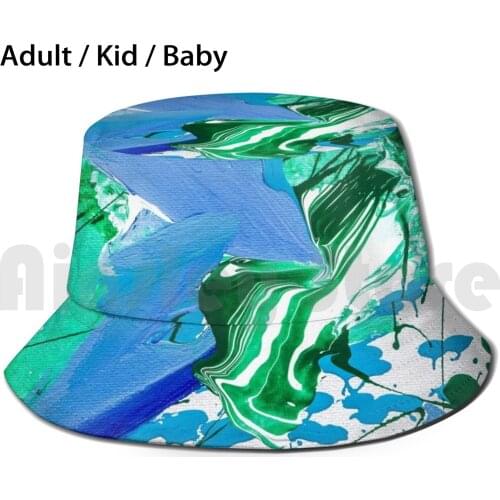 Melting Earth Sun Hat Foldable UV Protection Global Warming Climate Change Melting Earth Earth Deforestation Art