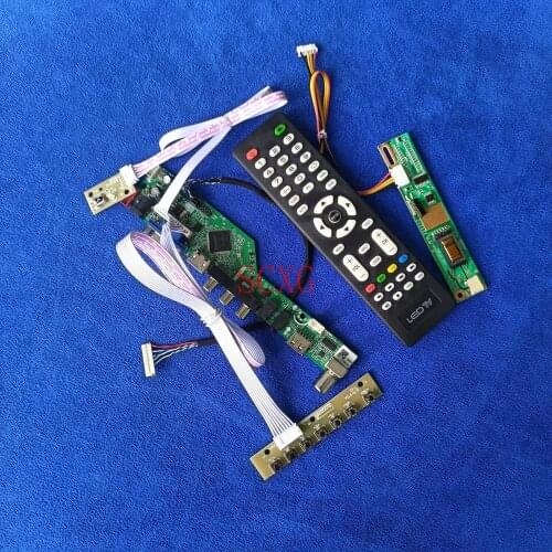 HDMI-compatible USB VGA LVDS 20 Pin Fit HV121WX1/HV121WX3/HV121WX4/LP121WX1 Matrix driver board 1280*800 Analog signal Kit1CCFL