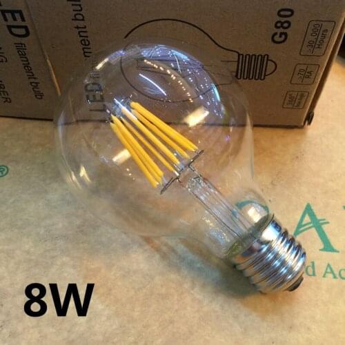 G95 LED 8W Gold Filament bulb E27 LED Filament Light 220V 240V Edison Bulb Lamp Retro Incandescent Gold Glass Appearance