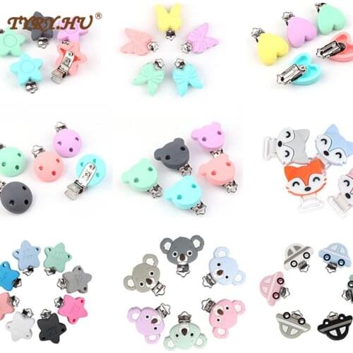 TYRY.HU Pacifier Clips Holder 10PC DIY Baby Pacifier Nursing Chain Holder Teething Toys Jewelry Toy Clip Teething Accessories