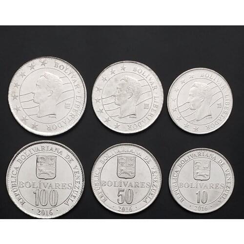 Venezuela Set 3 Pcs New Editions 2016 Issuing Coins Original Coin 100% Real Unc